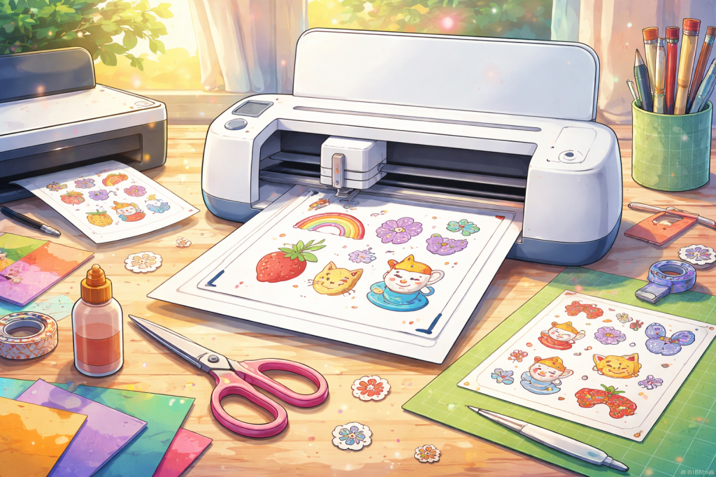 Cricutin Print and cut&nbsp;-toiminto